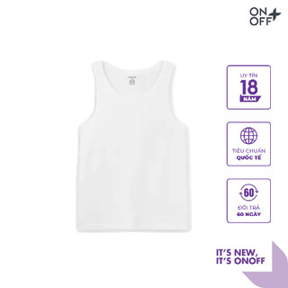 Áo tanktop nam ONOFF chất liệu Cotton mềm mịn, thấm hút tốt - 18IA23A021