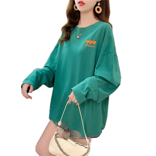 Áo thun dài tay form xuông rộng 3 QUẢ ORANGE áo thu đông nữ Từ 50-70kg