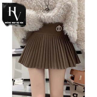 Hv - chân váy xếp ly nhỏ cạp cao quảng châu mẫu mới