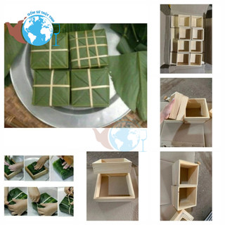 Khuôn làm bánh chưng bằng gỗ tự nhiên / khung gỗ đổ bánh chưng / khuôn bánh chưng