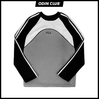 Áo longsleeves phối Saman ODIN CLUB, Áo dài tay thời trang unisex chất liệu tổ ong, Local Brand ODIN CLUB