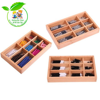 Hộp hạt cườm màu sắc Montessori