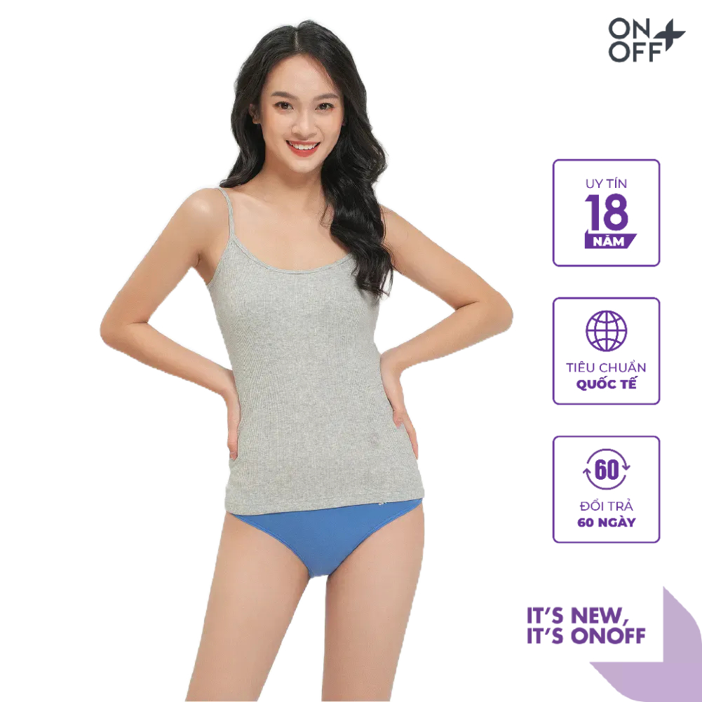 Clearance sale | Áo 2 dây nữ ONOFF chất liệu 100% Cotton USA mềm mại - H16TT19139
