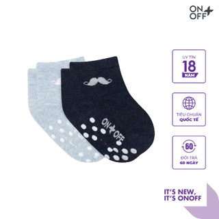 Clearance sale | Pack 2 đôi tất bé trai 6-12 tháng ONOFF chất liệu Cotton tự nhiên, mềm mại - H11SQ19069