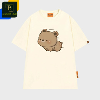 Áo thun tay lỡ unisex in hình Gấu nâu baby chạy tốc độ vui nhộn cute Speedy baby Bear Shirt BND727
