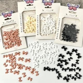 Charm nơ nhựa gắn móng tay nail. Phụ kiện trang trí móng