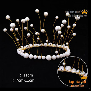 COMBO 10 Vòng Ngọc nhựa trang trí bánh sinh nhật, vương miện ngọc nhựa, vương miện hạt