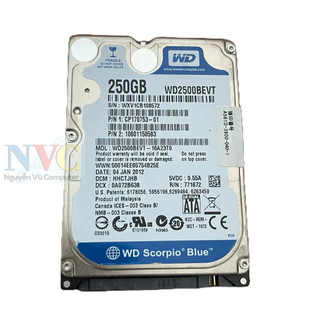 Ổ cứng laptop hdd 250gb 320gb 2.5 inch chính hãng tháo máy