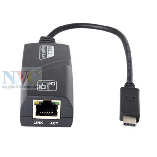Đầu Chuyển USB, Type-C 3.0 To LAN 1000Mbps