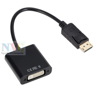 Cáp chuyển displayport ra dvi-d, dp to dvi dài 20cm