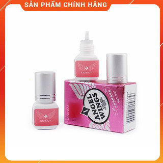 [FREE SHIP] Keo nối mi dạng nước hiệu Wing và  keo gel hồng star sky keo đen.