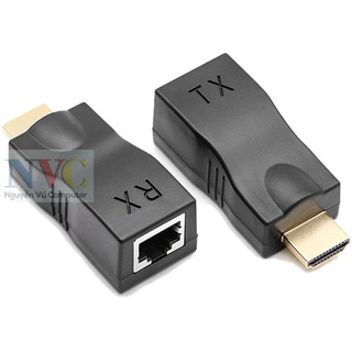Đầu chuyển đổi hdmi to lan 30m 4k,nối dài hdmi chuẩn 4k