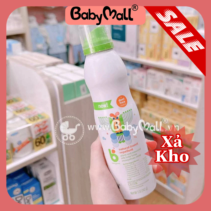 Chai xịt muỗi Babyganics Mỹ bé từ 6th