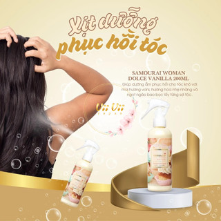 Xịt Dưỡng Phục Hồi Tóc Samourai Woman Dolce Vanilla 200ml