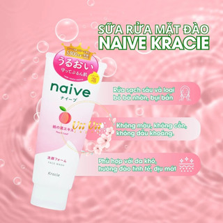Sữa rửa mặt dưỡng ẩm naive kracie 130g