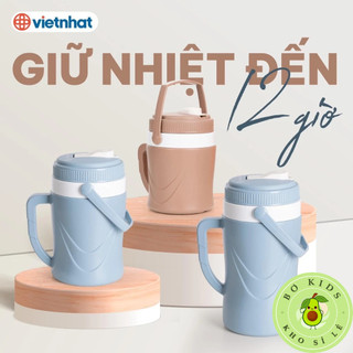 Phích ủ giữ nhiệt nhựa việt nhật cao cấp NO 0118 , 0119 , 0120, bình đá giữ nhiệt mini