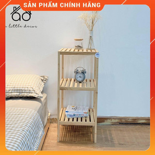 Kệ gỗ thông nhập khẩu - Kệ gỗ tab đầu giường 3 tầng  A Little Decor - Kệ decor giá tốt