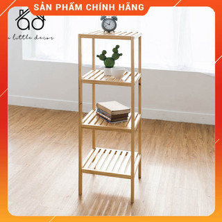 Kệ gỗ tab đầu giường 4 tầng A Little Decor - Kệ gỗ đầu giường 4 tầng tự lắp ráp - Kệ gỗ vuông 4 tầng đa năng decor