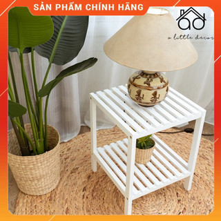 Kệ tab đầu giường gỗ màu trắng A Little Decor - Kệ gỗ đa năng màu trắng - Kệ gỗ lắp ráp đa năng