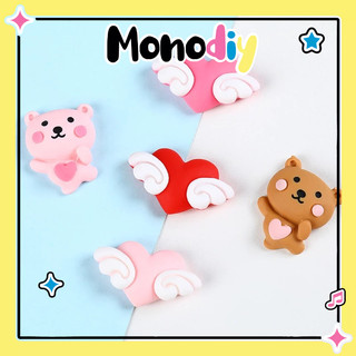 Charm slime - Charm hình trái tim trang trí toploader, diy vỏ ốp điện thoại