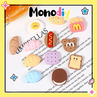 Charm slime - charm hình bánh mì, bánh sừng bò