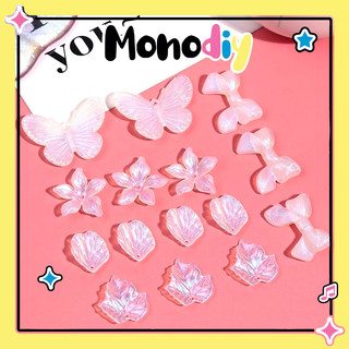 Charm hoa lá, nơ, bướm trang trí toploader, ốp điện thoại, handmade