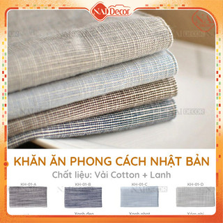 Khăn ăn phong cách Nhật Bản Nai Decor dùng decor chụp ảnh, trang trí nhà bếp