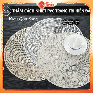 Thảm Cách Nhiệt PVC Nai Decor trang trí hiện đại - Kiểu dáng gợn sóng