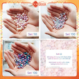 Set Ngọc trai Nhân tạo trang trí chụp ảnh (Set 50/100 viên)