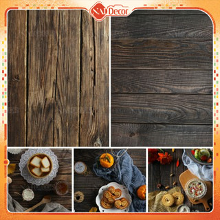  Phông Nền Vân Gỗ Nai Decor Chụp Ảnh Sản Phẩm  In 3D 2 mặt  – BG-05 
