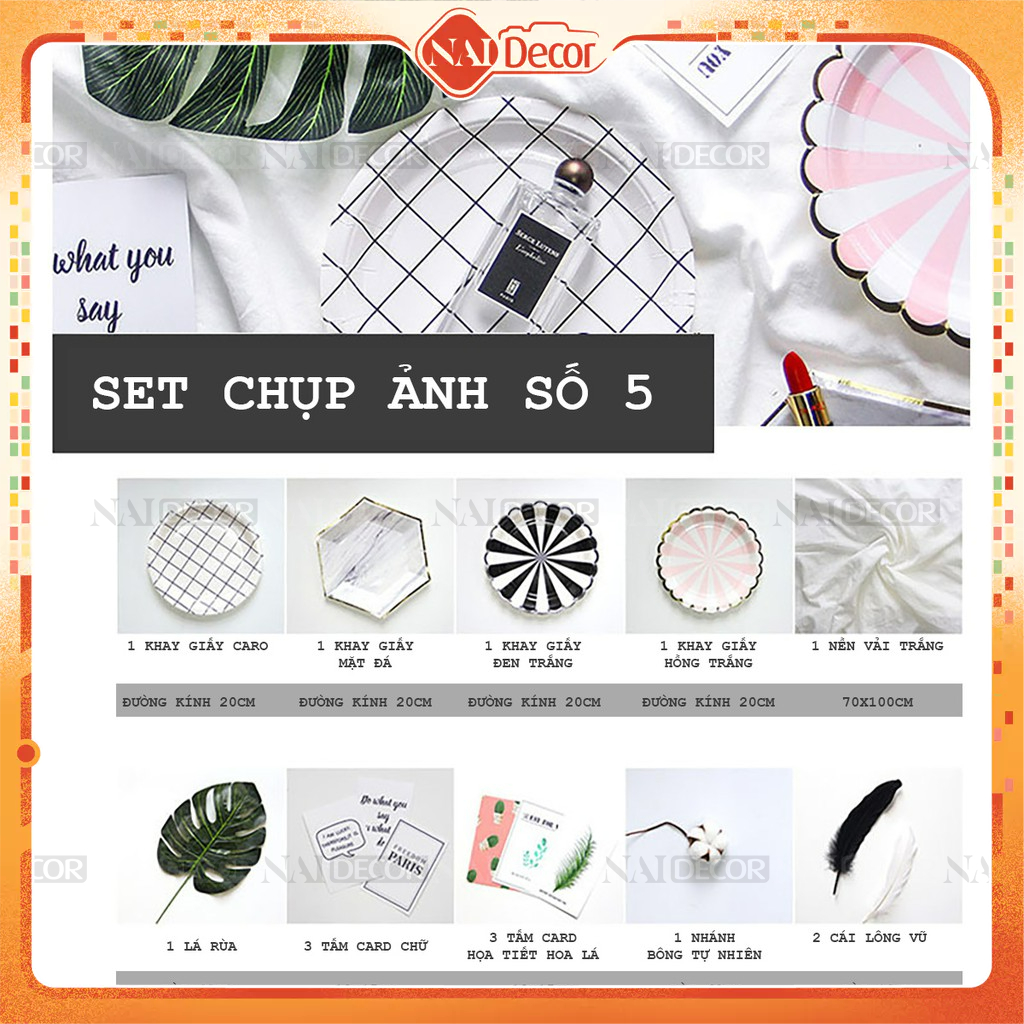 Set chụp ảnh số 5 (Set phụ kiện chụp mỹ phẩm)