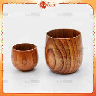 Ly gỗ Nai Decor đựng trà, phụ kiện chụp ảnh