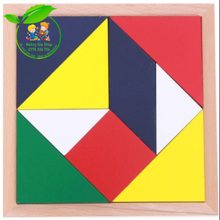 Ghép hình vuông Tangram - Square Put Together Tray