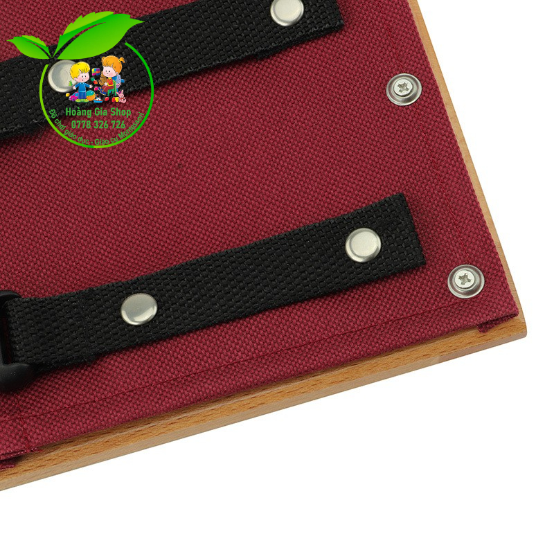 Khung vải dạy kỹ năng cài áo và đóng mở khóa - 12 Dressing Frames