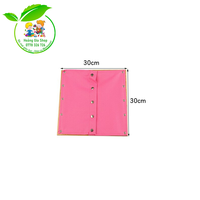 Khung vải dạy kỹ năng cài áo và đóng mở khóa - 12 Dressing Frames