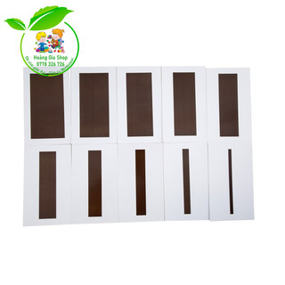 Bộ 10 thẻ thang nâu - Brown Stair Control Chart