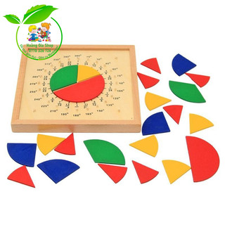 Bảng ghép hình chia tọa độ - Fraction Board