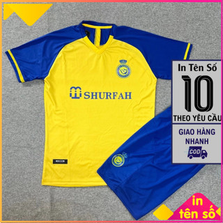  Vải Thun Thái CLB  AL Nassl  Bộ quần áo thể thao CR7 đá bóng Nam Nữ Unisex  Trendy Sport-460  