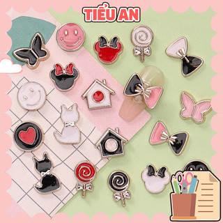 Set 3 charm slime/ dụng cụ charm nail/ trang trí mạ kim loại