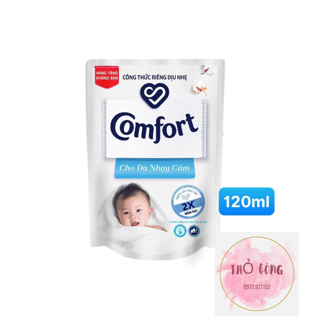 Nước xả vải Comfort 120ml - Cho da Nhạy Cảm / Thanh Xuân- hàng Tặng
