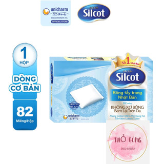 Bông tẩy trang silcot cơ bản hộp 82 miếng