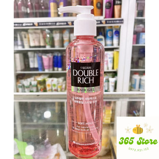 Gel giữ nếp dưỡng tóc Double Rich Hồng 250ml