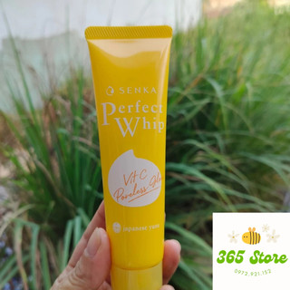 Sữa rửa mặt Senka perfect whip vit C dưỡng sáng mờ thâm 50g