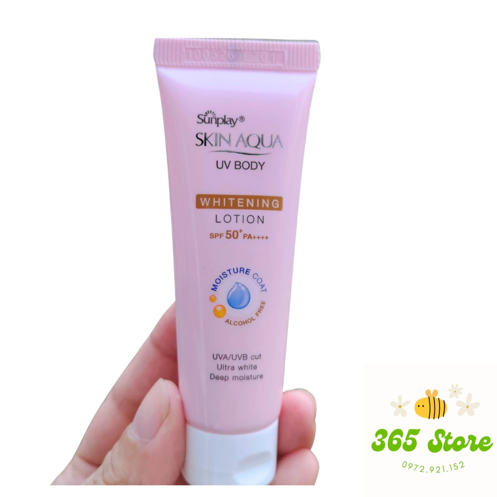 Kem Chống Nắng Sunplay Dưỡng Trắng Da Toàn Thân, Mát Da - Sunplay Skin Aqua UV Body Whitening Lotion PF 50+, PA++++ 15g