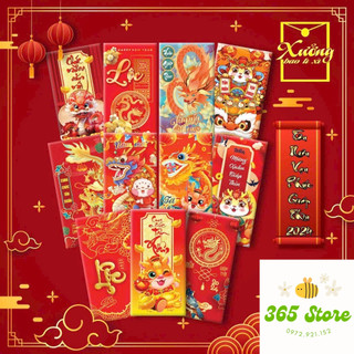 Set 100 phong bao lì xì ngẫu nhiên các mẫu Rồng