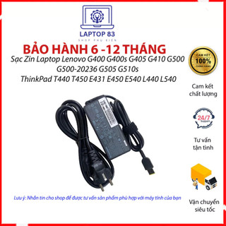 Sạc zin laptop lenovo 20v-3.25a 65w zin g400 g400s g405 g410 g500 g500-20236 g505 g510s thinkpad t450 e431 e450 l540