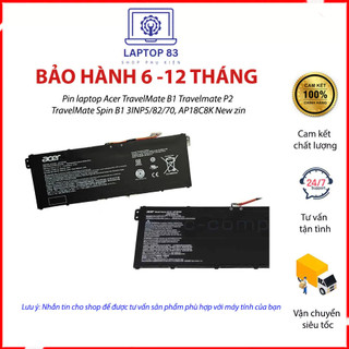 Pin laptop acer travelmate b1 travelmate p2 travelmate spin b1 3inp5/82/70, ap18c8k new zin