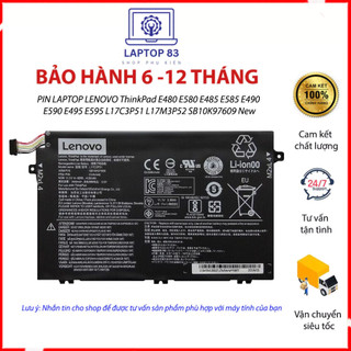 Pin laptop lenovo thinkpad e480 e580 e485 e585 e490 e590 e495 e595 l17c3p51 l17m3p52 sb10k97609 new
