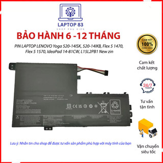 PIN LAPTOP LENOVO Yoga 520-14ISK, 520-14IKB, Flex 5 1470, Flex 5 1570, IdeaPad 14-81CW, L15L2PB1 New zin
