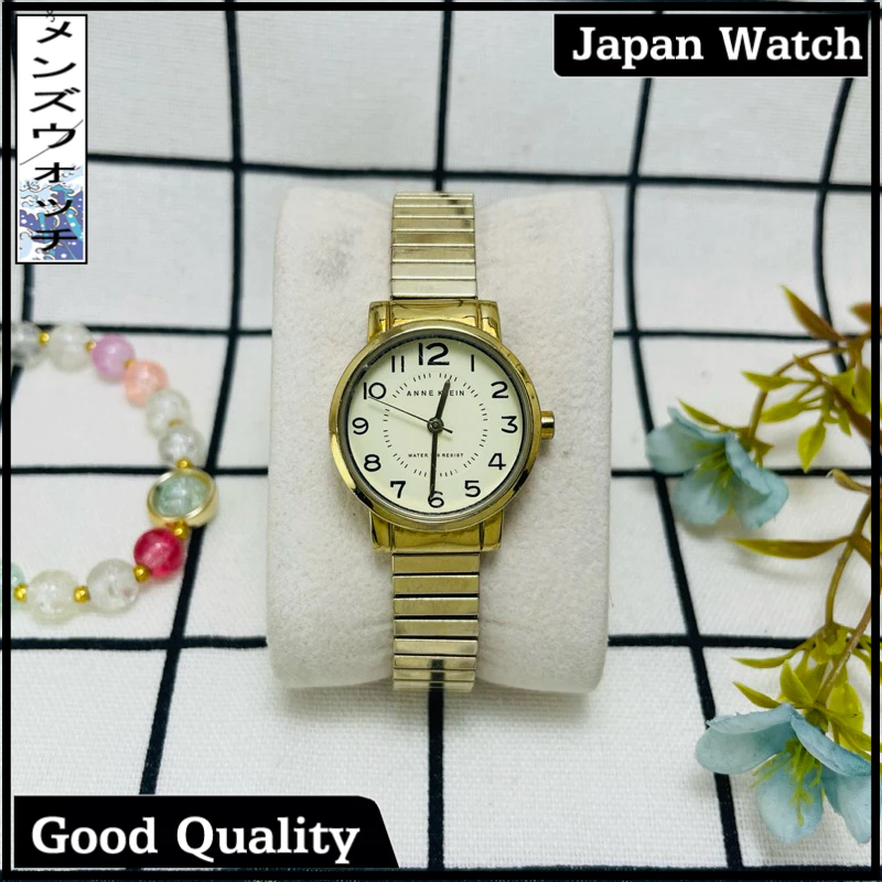 Đồng hồ nữ hiệu Anne klein Nhật dây chun